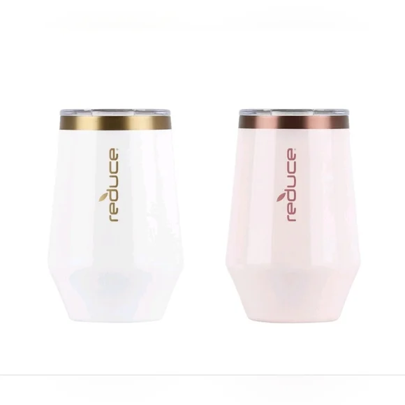 *Reduce 2pk 12oz Wine Tumbler - White/Cotton (Pink) - Picture 3 of 6